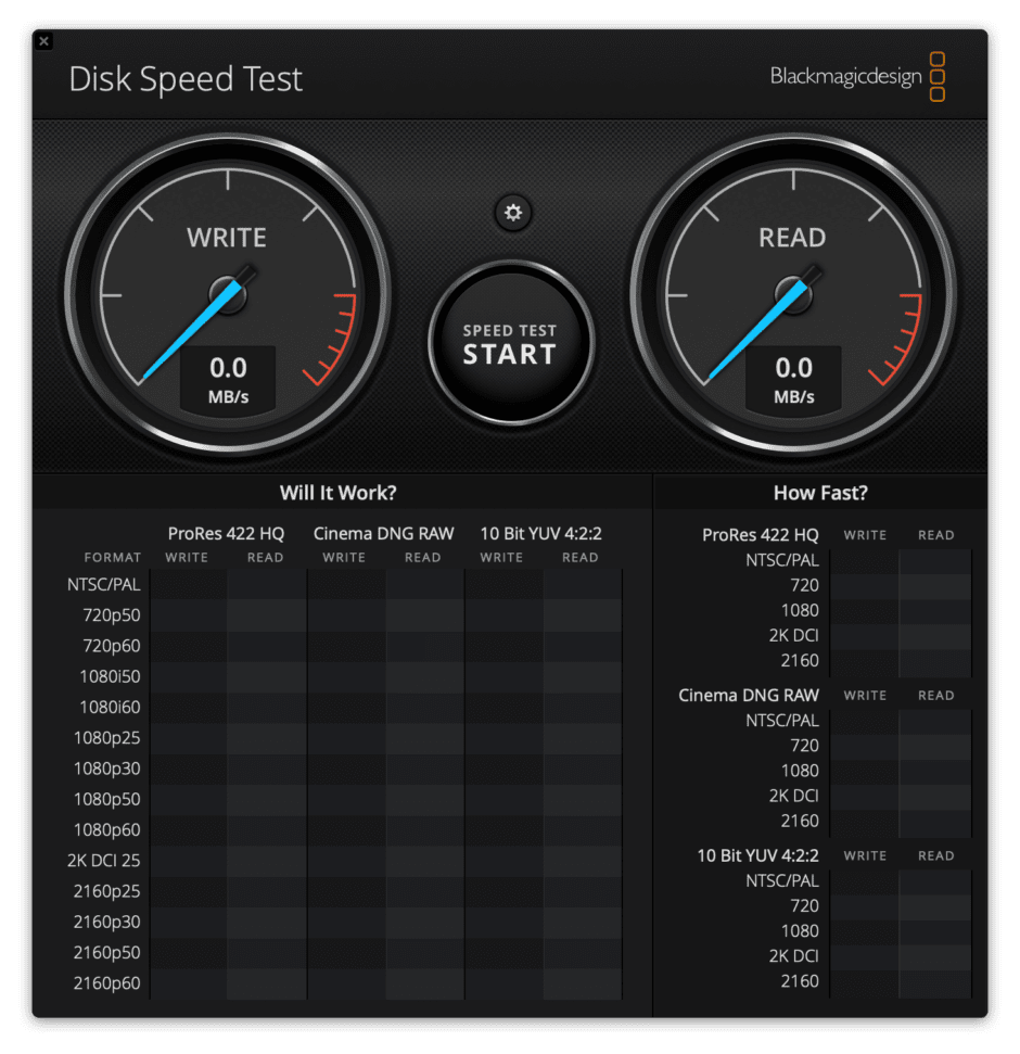 blackmagic disk speed test for pc