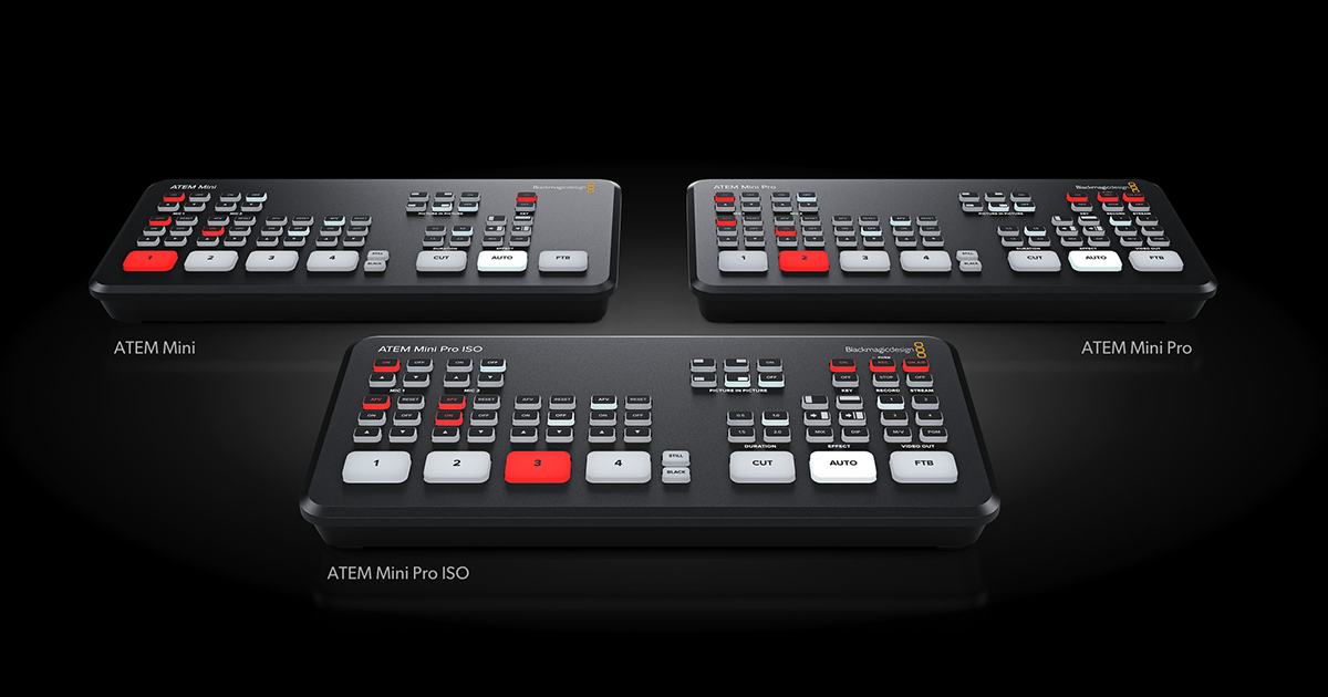 イベント終了後にライブプロダクションを編集可能な「ATEM Mini