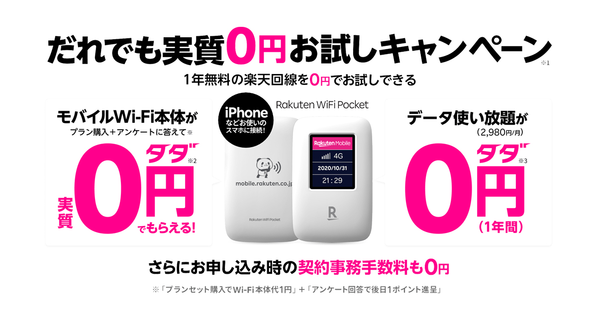 Rakuten WiFi Pocket 楽天 ポケットWi-Fi ※箱無し - スマートフォン