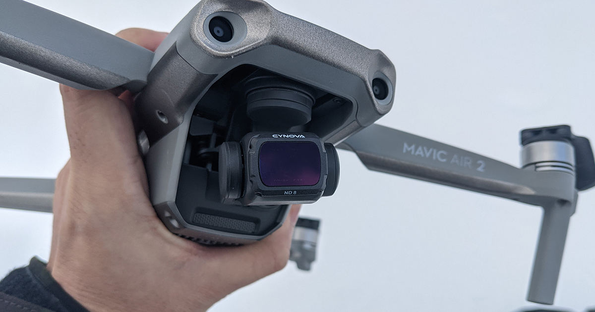 レビュー】空撮映像や写真をより印象的に Cynova DJI MAVIC AIR 2 NDフィルターセット | 最新ガジェット・家電・ドローンレビューブログ:  NORILOG（ノリログ）