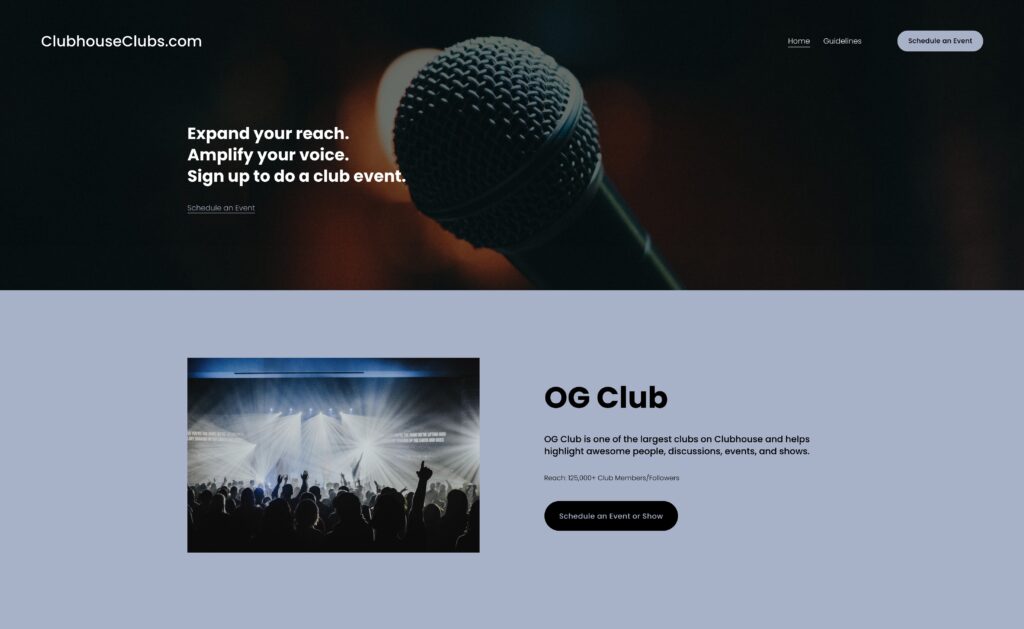 Clubhouse OG club