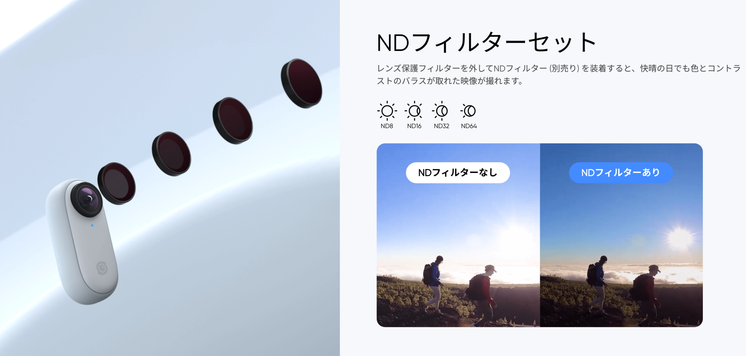 Insta360 GO 2 NDフィルターキット