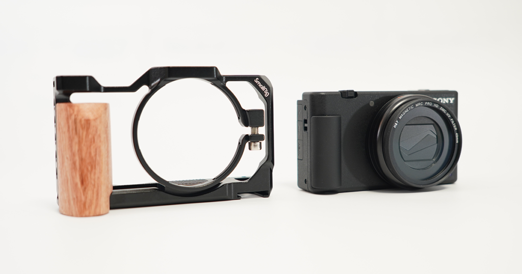 レビュー】SmallRig Sony ZV-1 カメラ専用ウッドグリップ付きケージ 