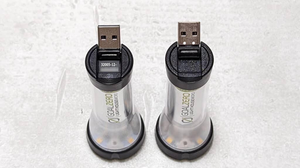 Goal Zero LIGHTHOUSE micro FLASH正規品と模造品 USBの違い