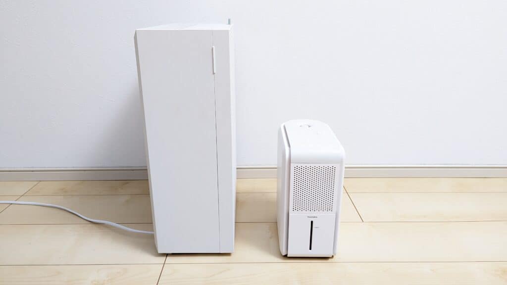 VN-HD012除加湿空気清浄機 サイズ比較