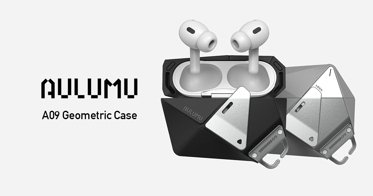 近未来的なAULUMU AirPods Pro専用ケース「A09 Geometric Case」の予約