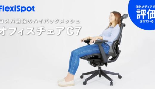 FlexiSpot C7 Air コストを抑えた3万円台の全面メッシュハイバックオフィスチェアならこれ一択