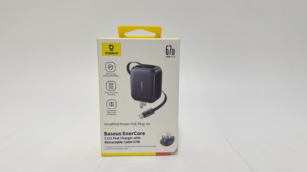 Baseus EnerCore CJ11 巻取式ケーブル内蔵急速充電器 67W