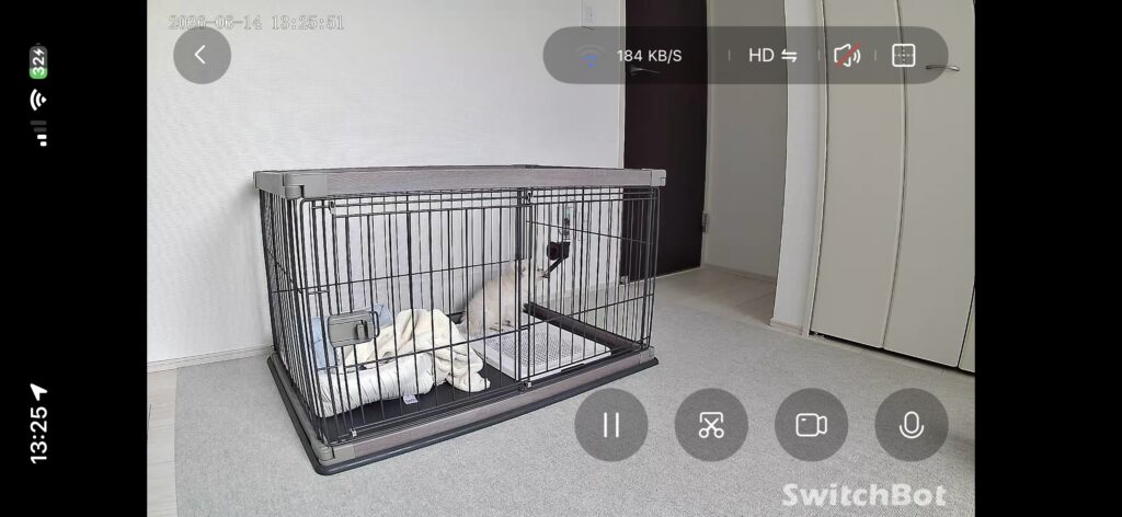 SwitchBot ペット用見守りカメラ 500万画素