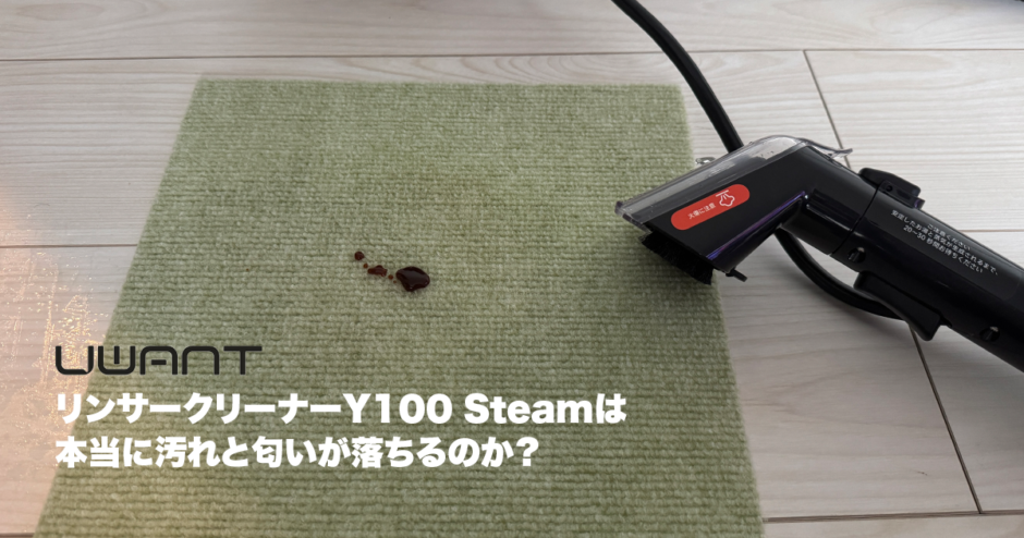 UWANT リンサークリーナー Y100 Steam レビュー